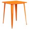 Merrick Lane Rothko Patio Dining Table with Metal Frame and Square Top